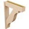 Ekena Millwork 7 1/2-in W x 30-in D x 42-in H Funston Block Rough Cedar Woodgrain TimberThane Outlooker, Primed Tan OUTUR075X30X42FST44RCPR - alternate 3